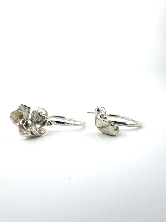 Mini Flower Hoops