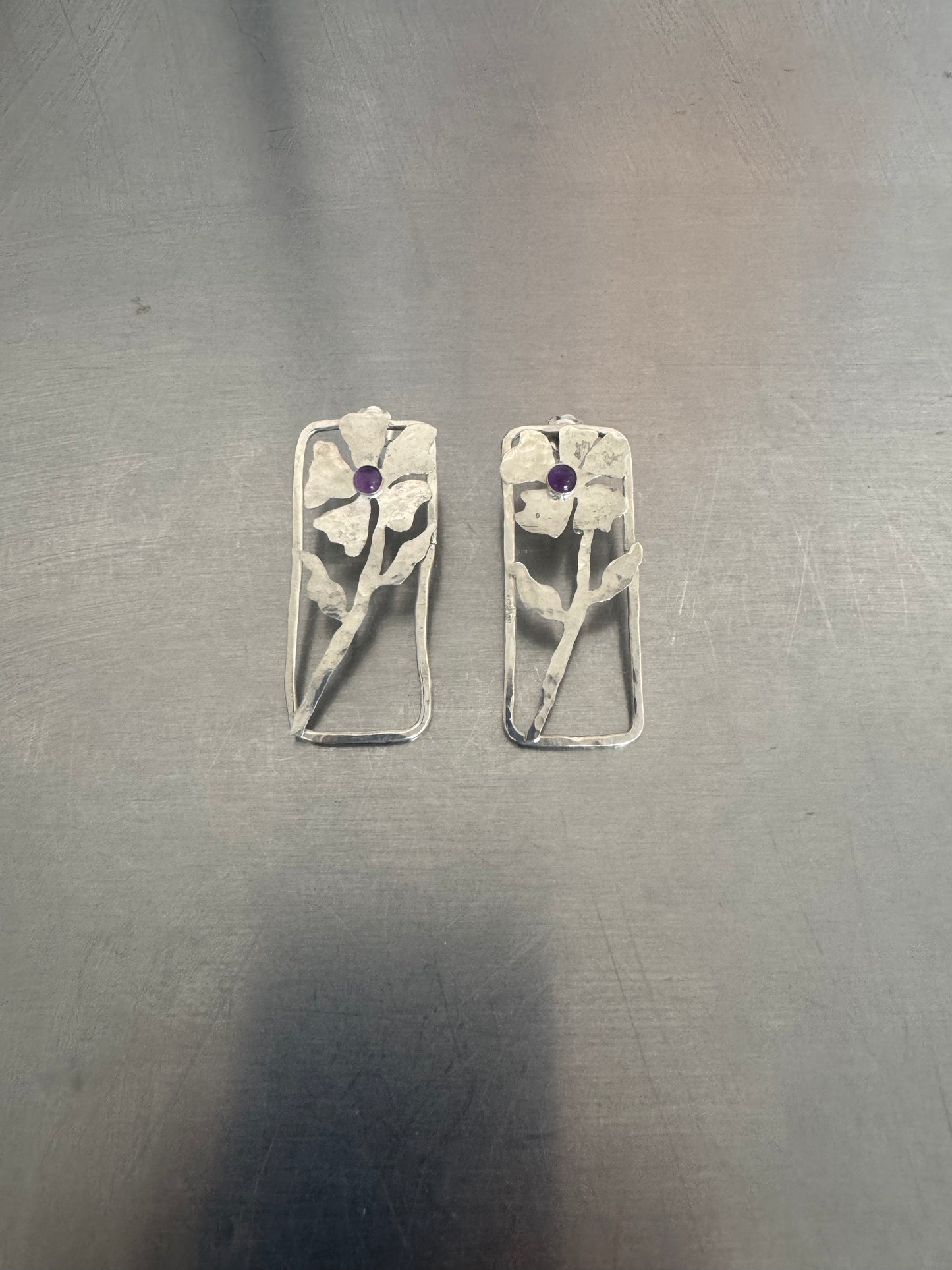 Shadow Flower Earrings