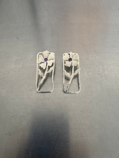 Shadow Flower Earrings