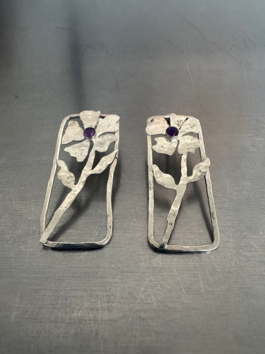 Shadow Flower Earrings